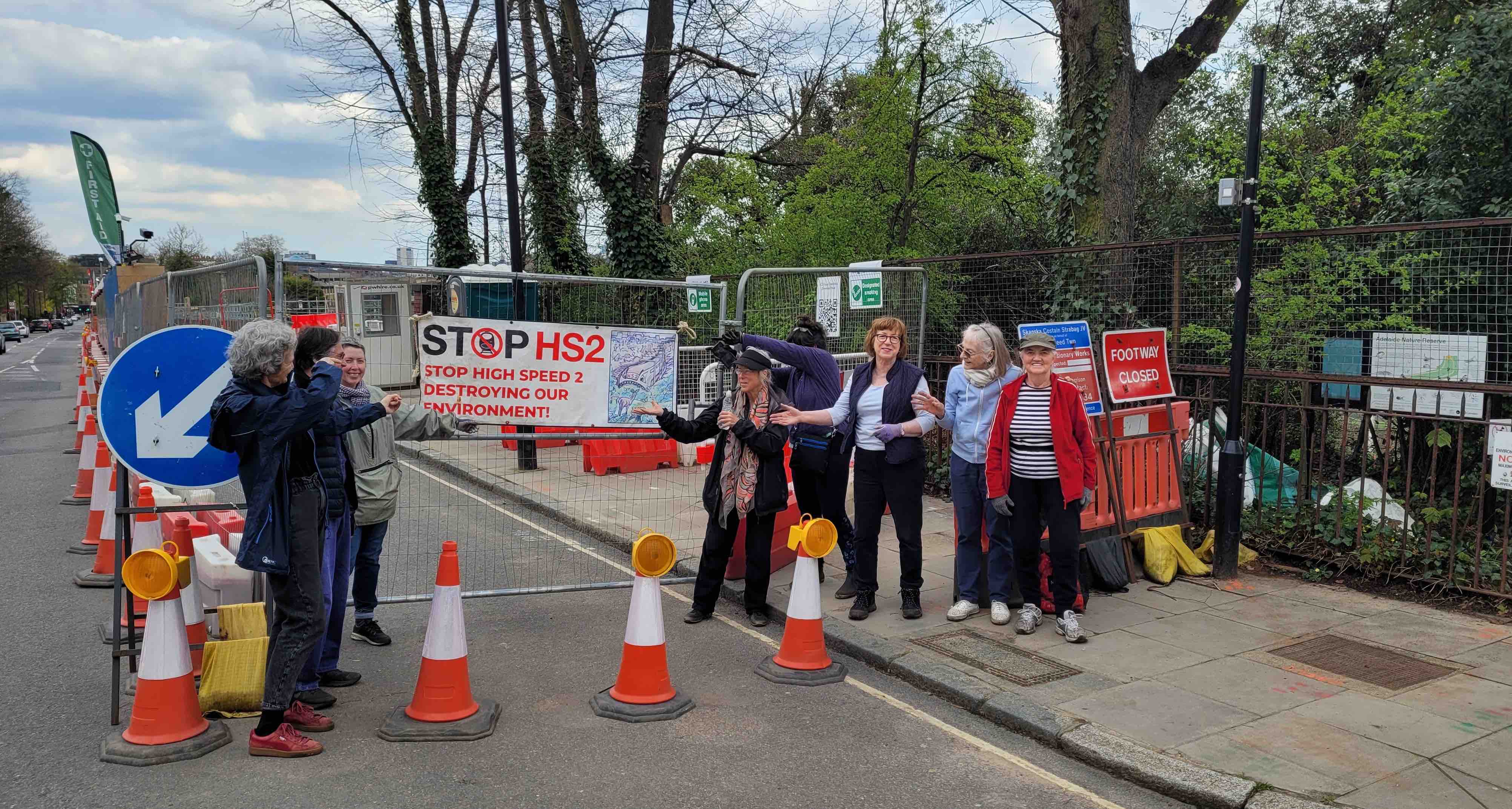 Call to rewild nature reserve flattened by HS2 work Adelaide Road community garden outside this weekend