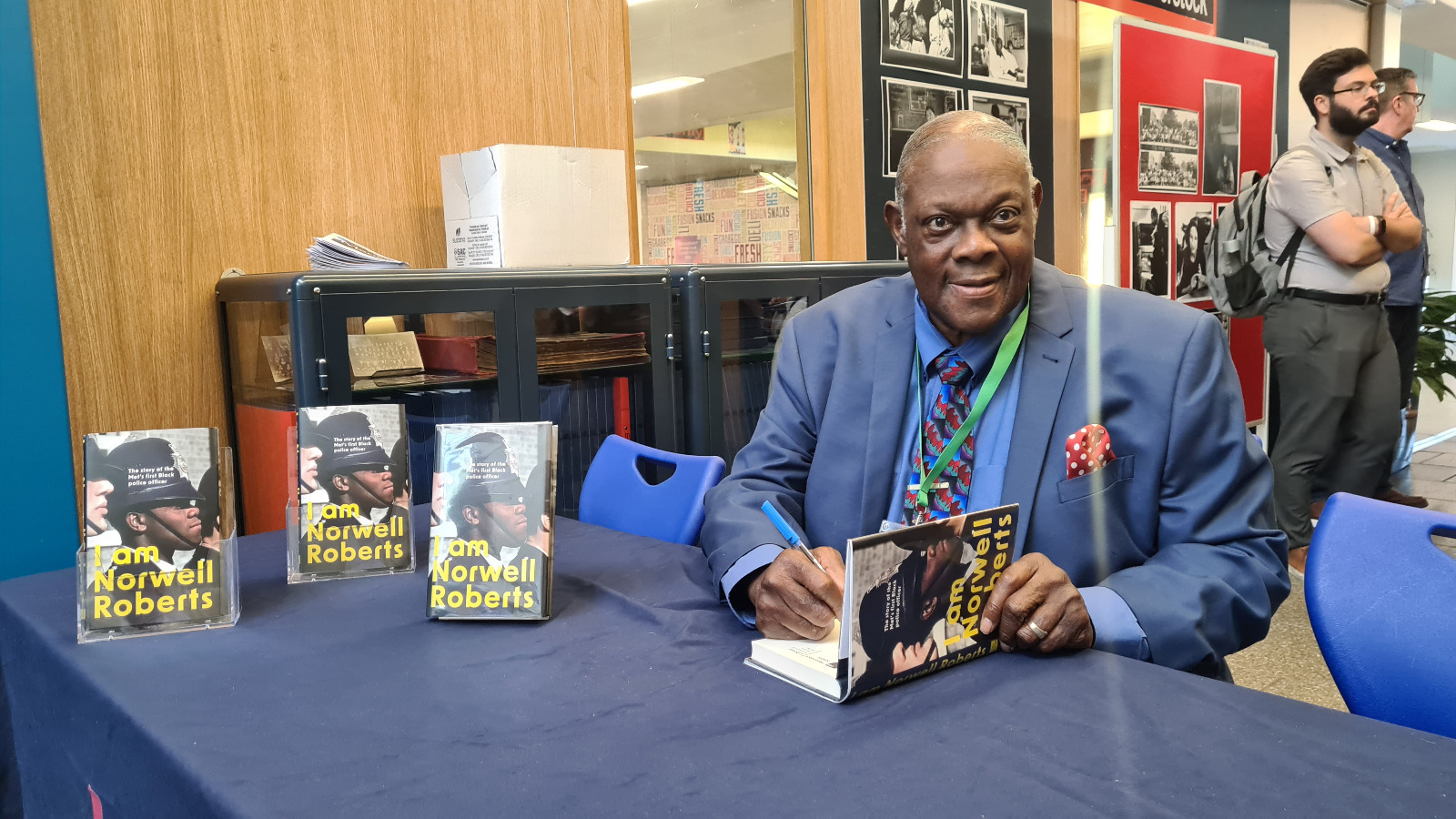 Met’s first black police officer goes back to his old school Norwell Roberts at Haverstock School