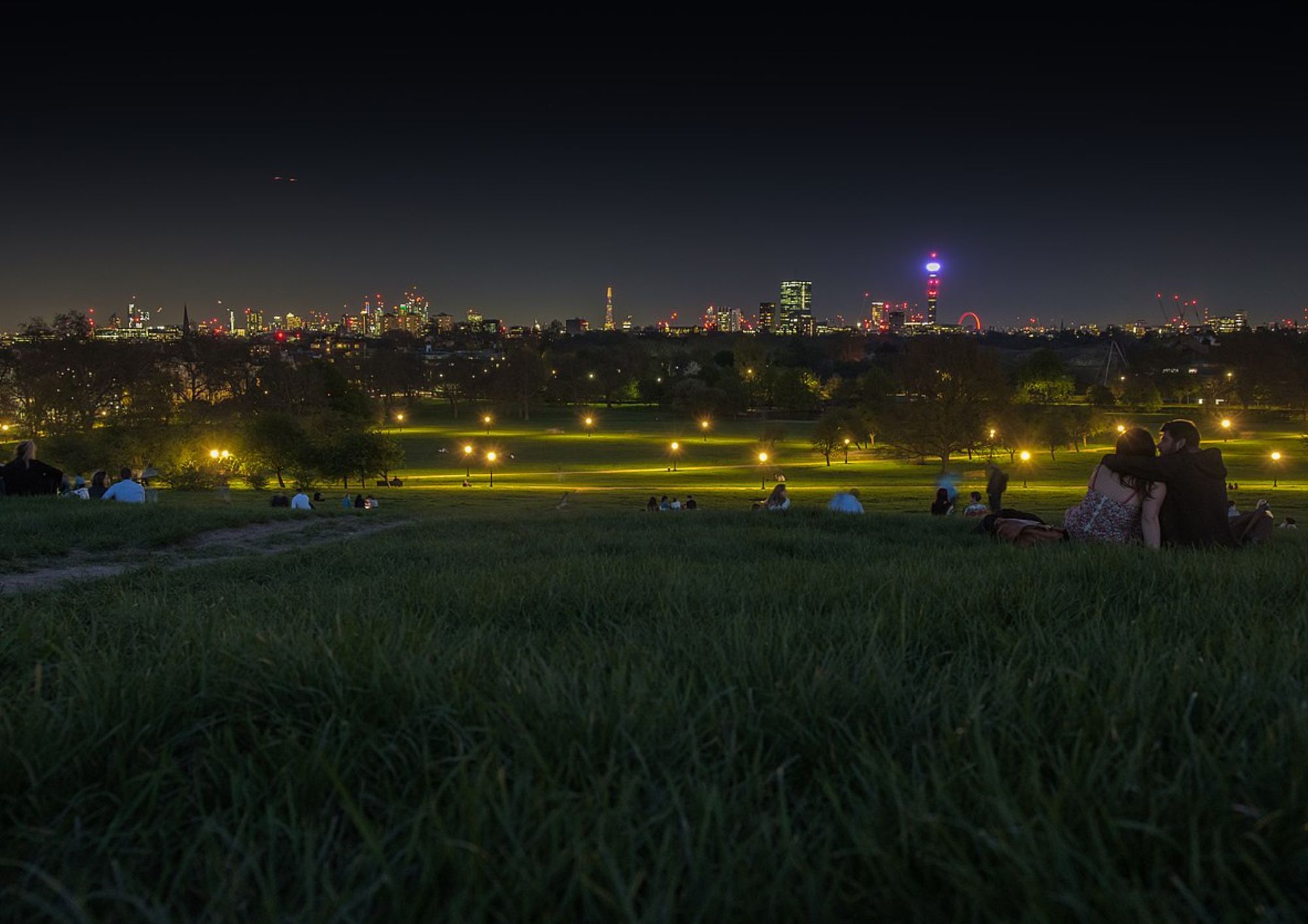 ‘Primrose Hill will never be the same again’ CREDIT primrose hill vioew at night