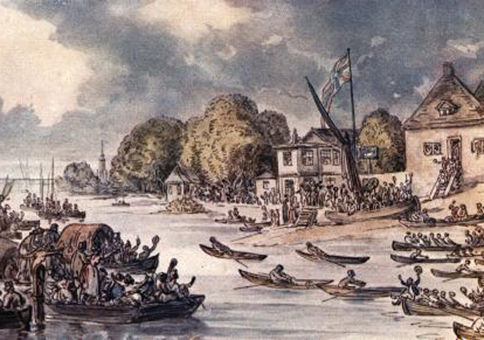 Oar-inspiring: the original boat race Doggett Coat Badge Thomas Rowlands