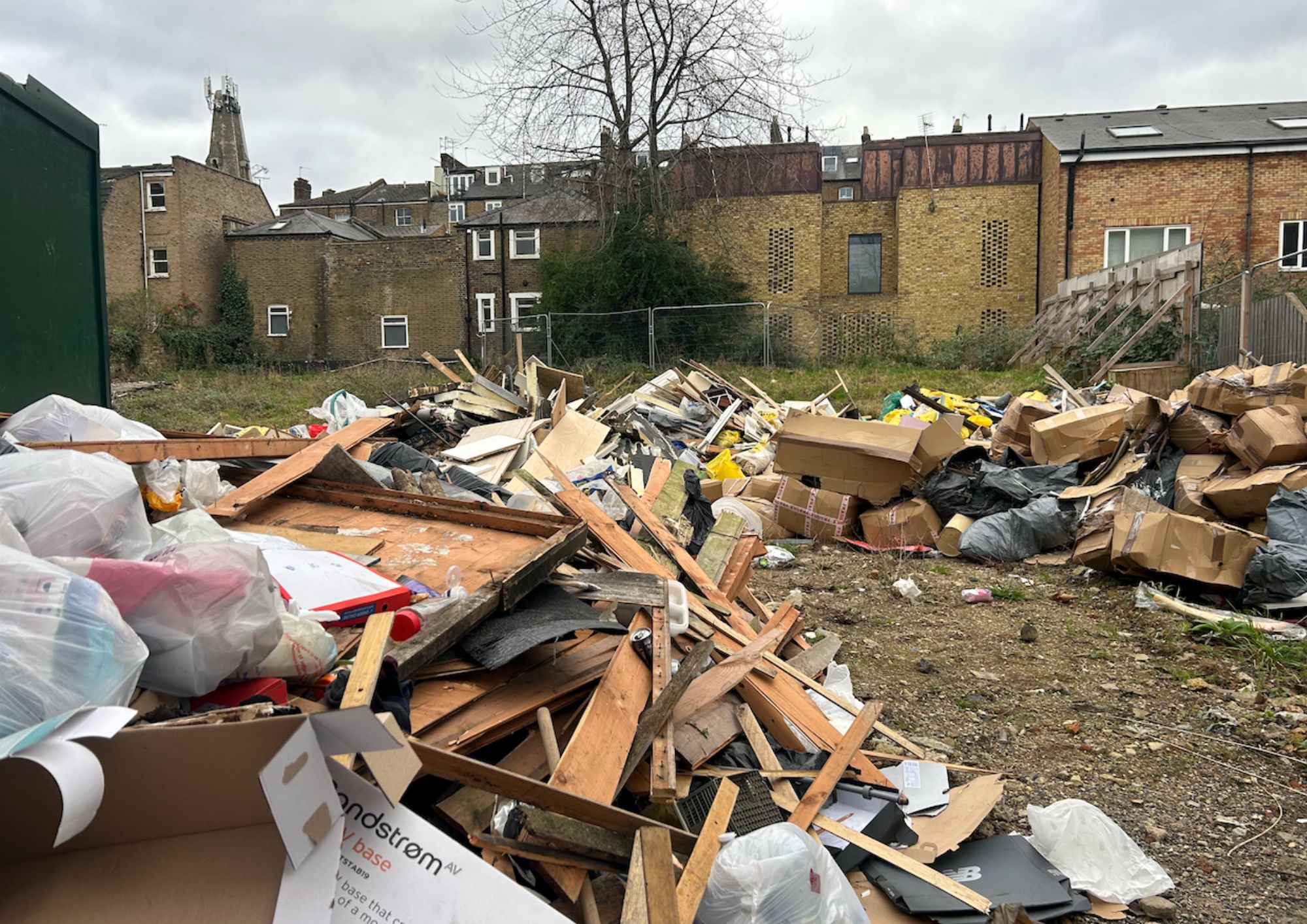 Fly-tippers ‘occupy’ site of proposed hostel fly tipping