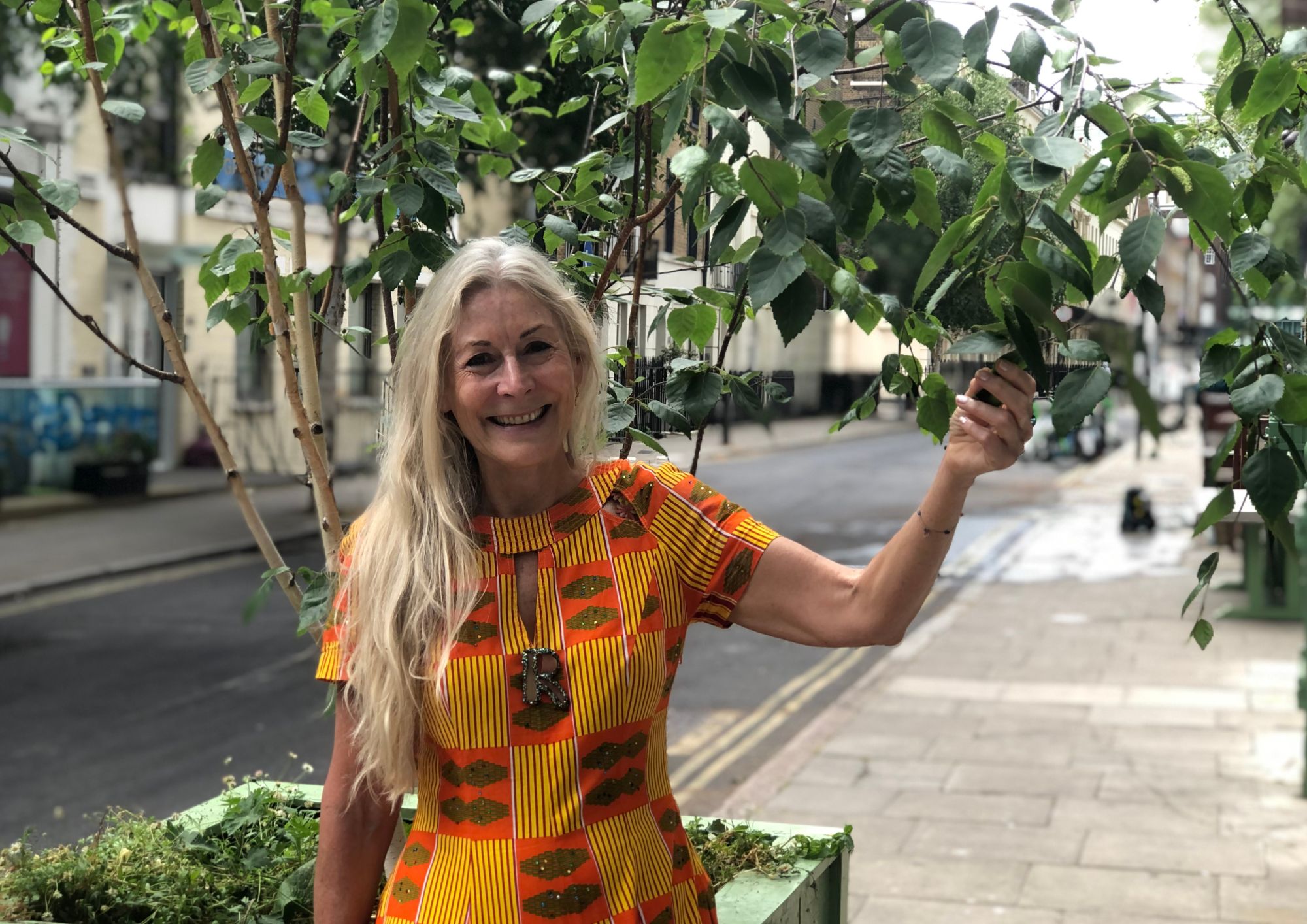 Gallery owner Rebecca Hossack: ‘Save our trees!’ hossack tree (1)