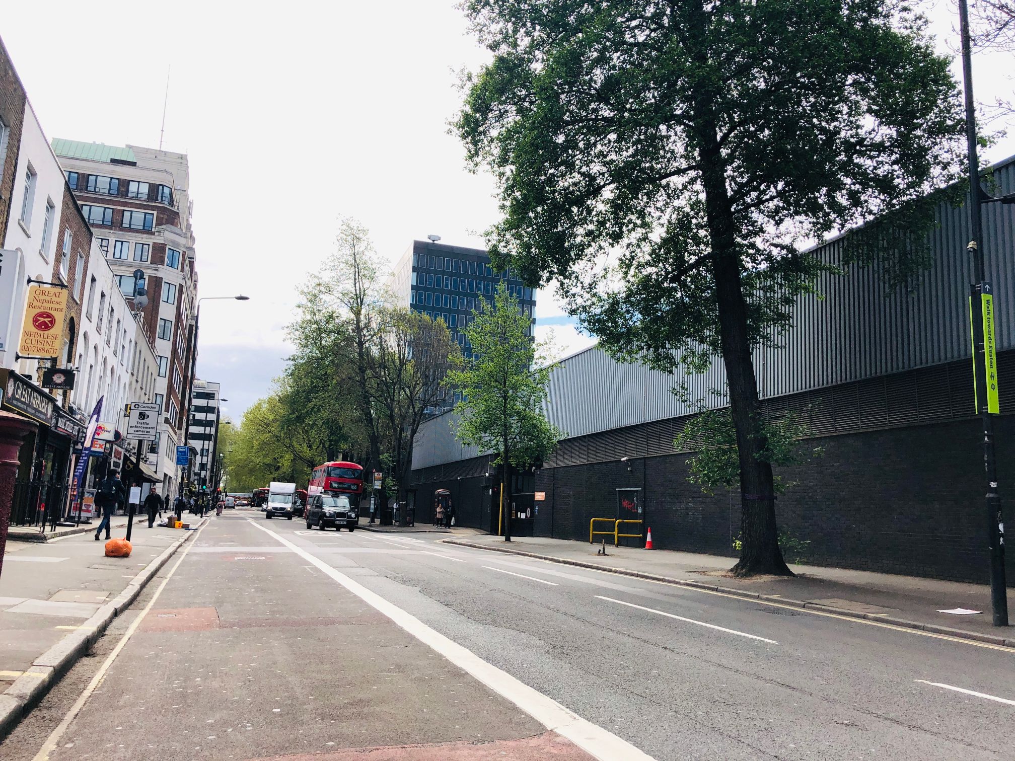 Blue light warning over greener streets Eversholt Street 2019