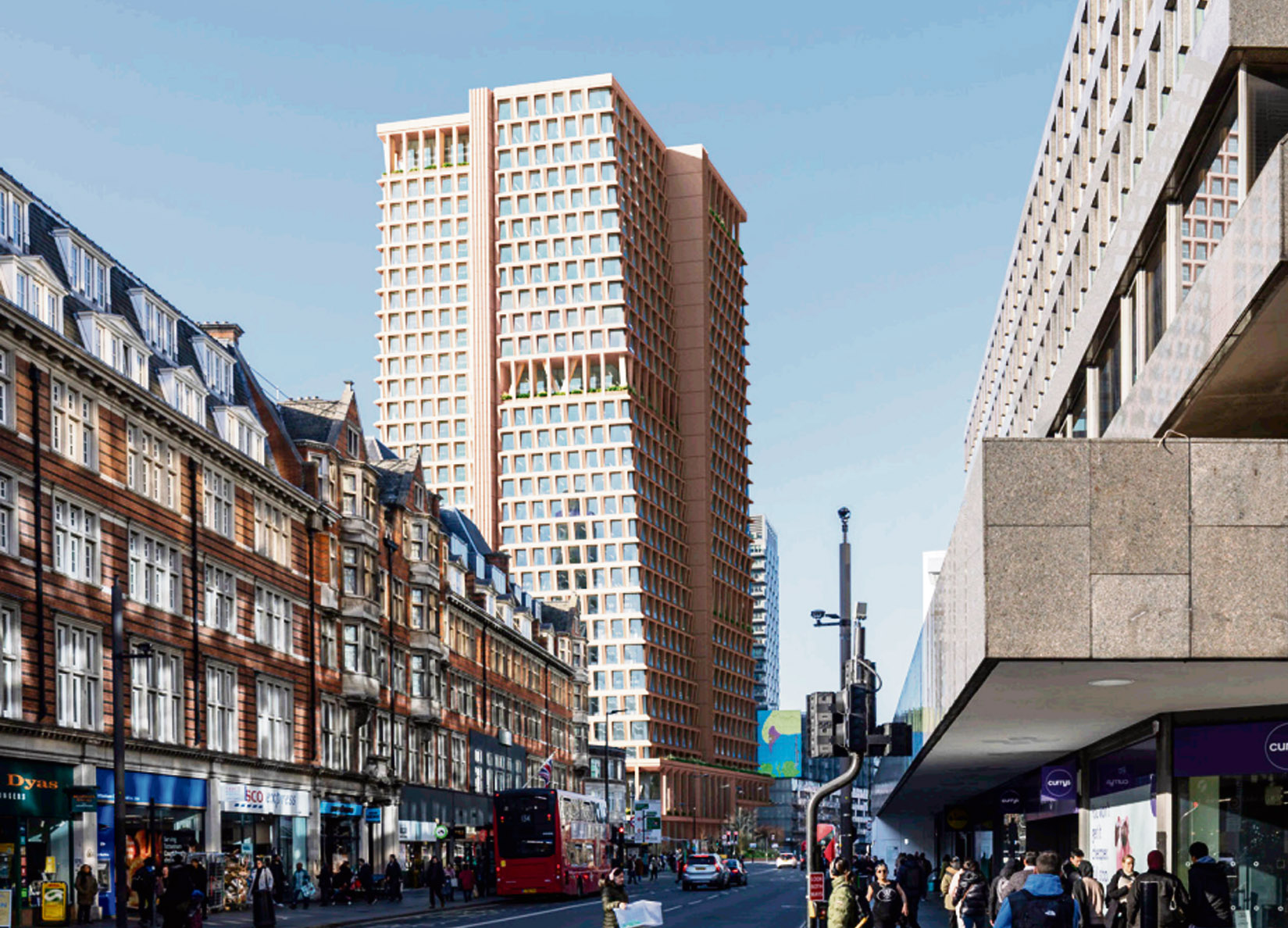 The proposed Euston Towers plan is a greedy development Impression of the proposed Euston Tower