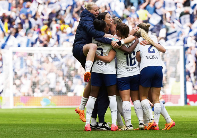 Wembley cup final for Spurs Adobe Women's FA Cup Semi Final - Tottenham Hotspur v Leicester City - Tottenham Hotspur Stadium
