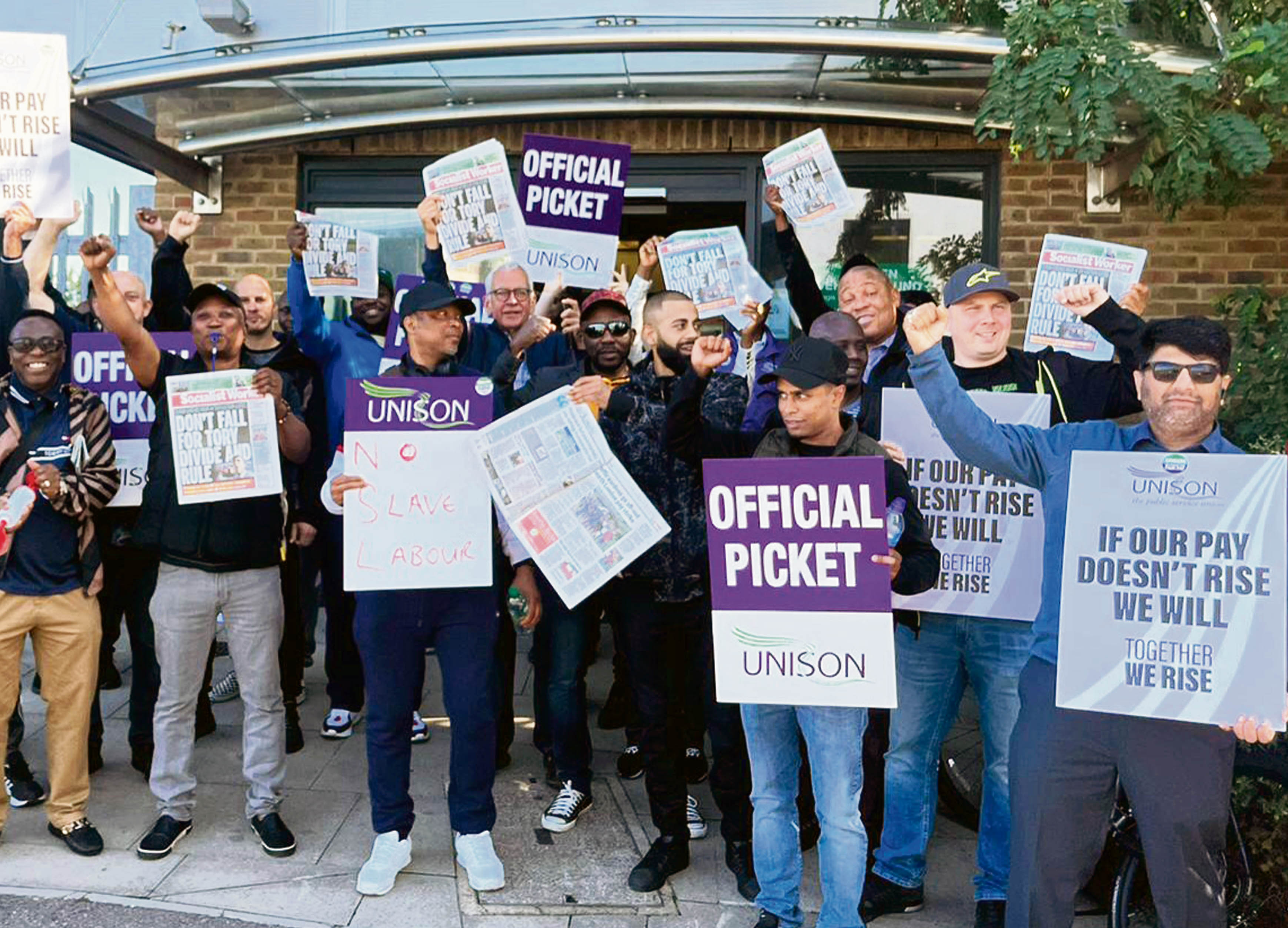 ‘Low pay? No way!’ Why these traffic wardens are picketing and protesting UNISON picket